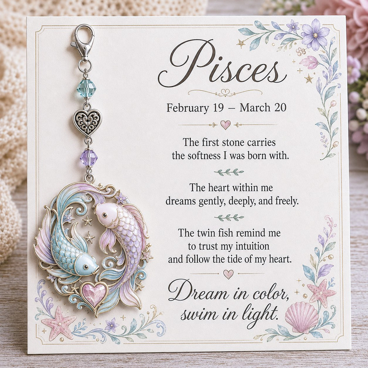 ⌛️ Weekly Special Sale – Zodiac Charm Commemorative Card 🌙💎