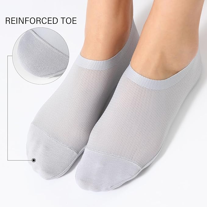 🔥Ultra Thin Liner Socks Non Slip ComBed Cotton No Show Socks（3 pairs）