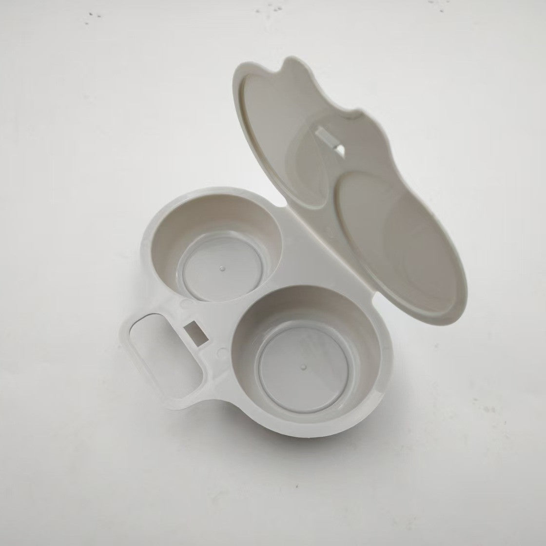 📢Buy 1 Get 1 Free! 🍳 Dual Cavity Microwave Egg Poacher – Quick Oil-Free Cooking, Food-Grade PP & Versatile Kitchen Essential 💫