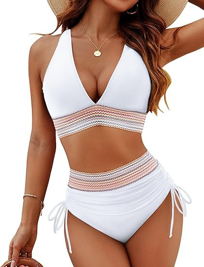 ☀️Vacation Sale 49% OFF🏖️High-Waist Shapewear Bikini Sets – Colour Block Design with Tummy Control