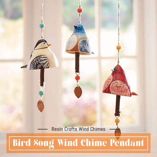 🐦🎶Bird Song Wind Chime Pendant