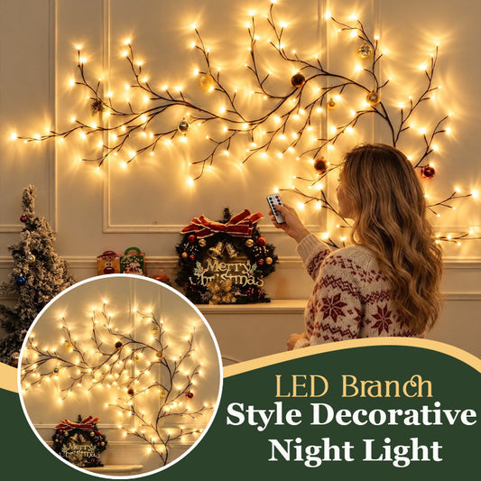 🎄✨Warm White LED Branch Light Decorative Night Light