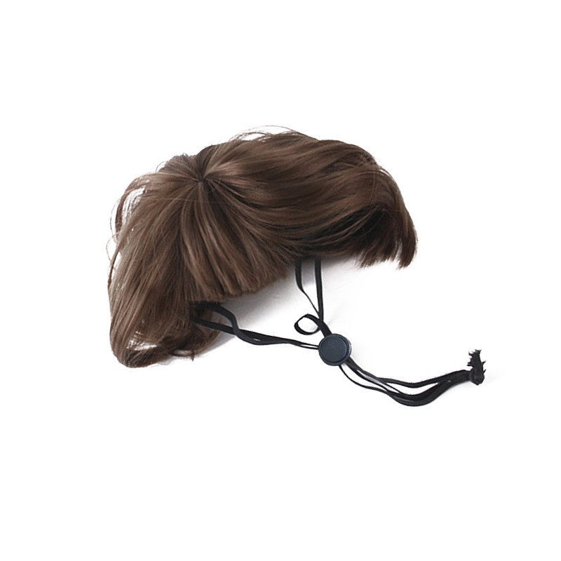 🐶🐱Cute Short Hair Wig Pet Headband, Funny Pet Wig Hair Accessories for Dogs & Cats