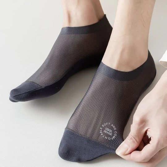 🔥Ultra Thin Liner Socks Non Slip ComBed Cotton No Show Socks（3 pairs）