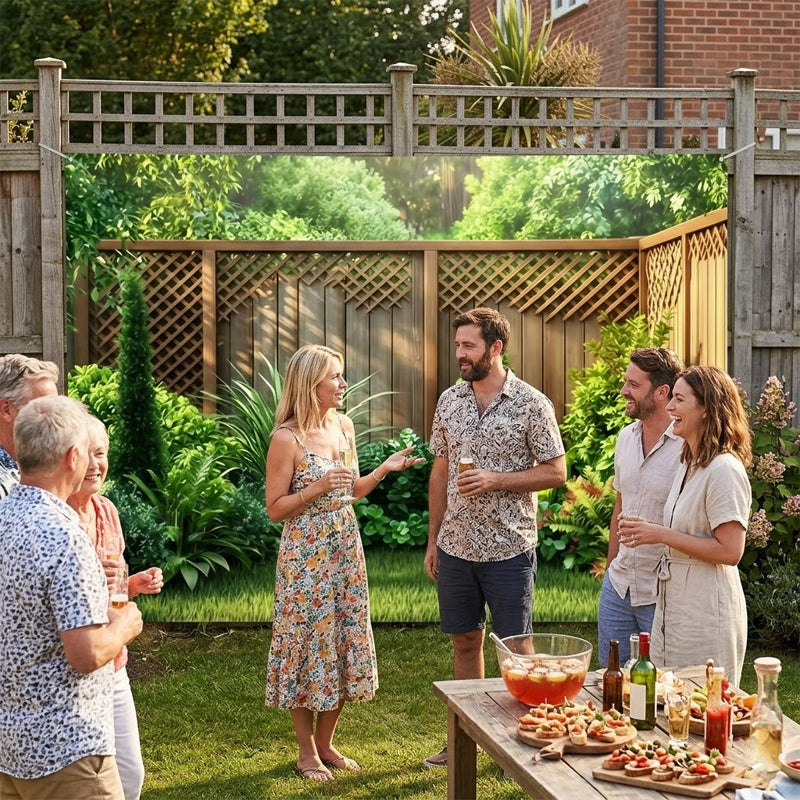 🌲🌸 Turn your backyard into an enchanted forest – one banner, endless beauty! ✨