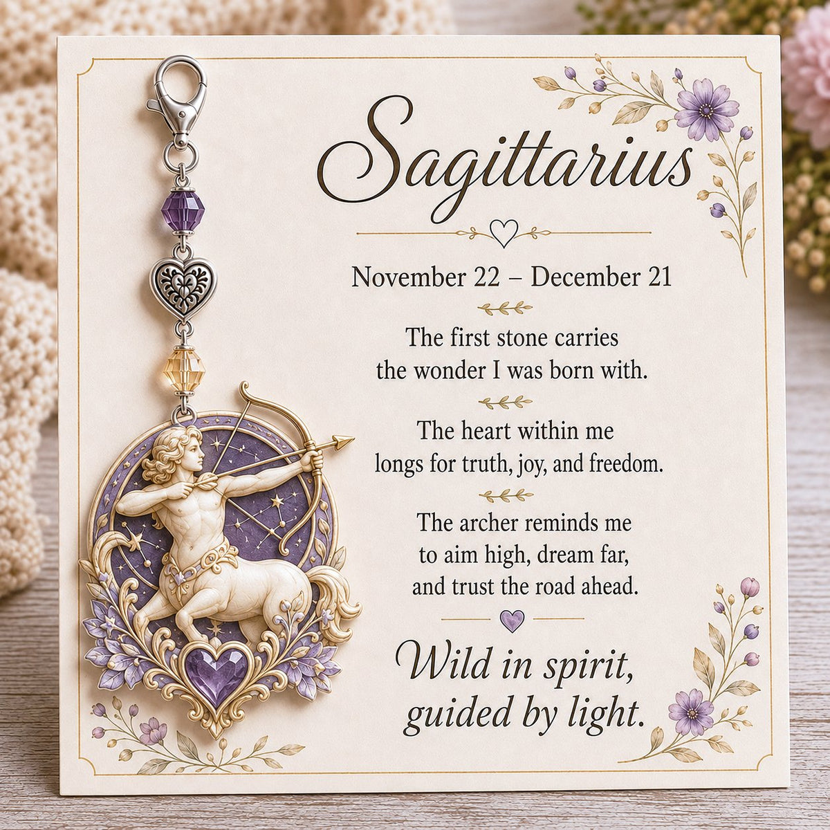 ⌛️ Weekly Special Sale – Zodiac Charm Commemorative Card 🌙💎