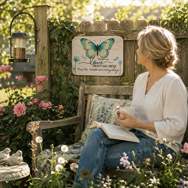 🦋Remembrance Metal Sign