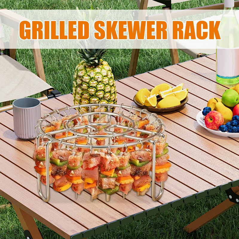 🔥 Crispy Restaurant-Style Kebabs At Home – Vertical Air Fryer Skewer Rack 🍢