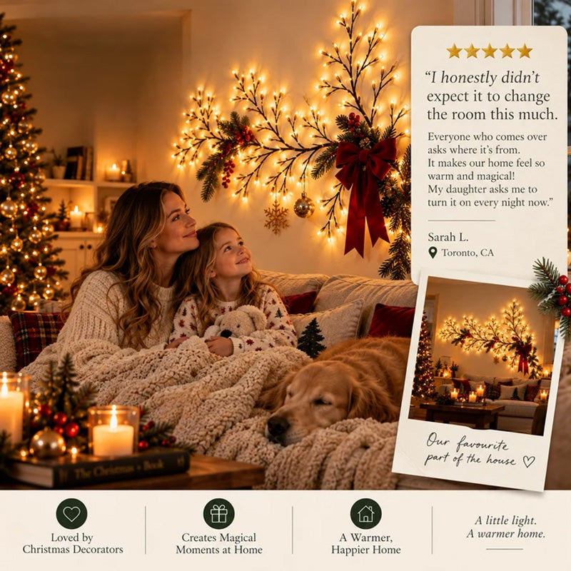 🎄✨Warm White LED Branch Light Decorative Night Light