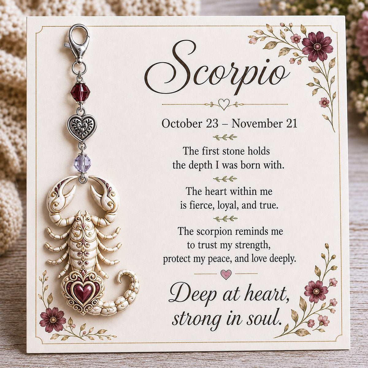 ⌛️ Weekly Special Sale – Zodiac Charm Commemorative Card 🌙💎
