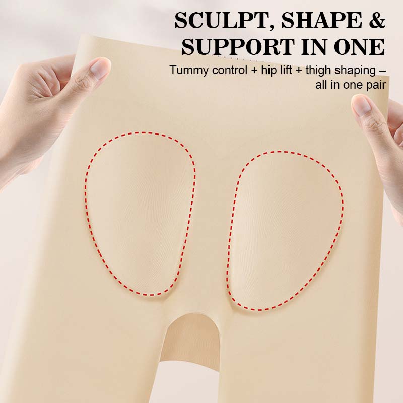✨High-Waisted Ice Silk Shapewear – Tummy Control & Butt Lifting Briefs💃