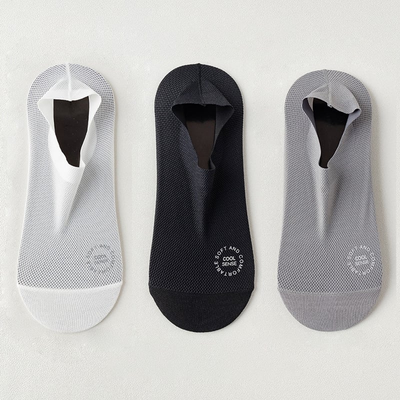 🔥Ultra Thin Liner Socks Non Slip ComBed Cotton No Show Socks（3 pairs）
