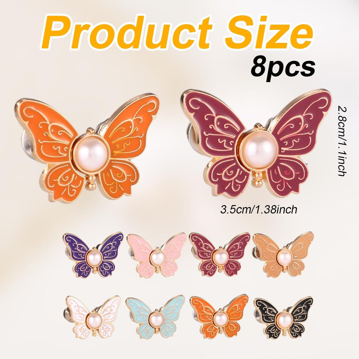 🔥8 butterfly-shaped straps for tightening the waist