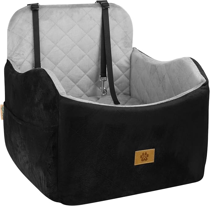 Small/Medium Dog  Under 35lbs Car Seat, Travel Bed with Storage Pockets