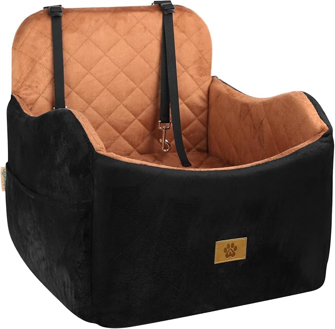 Small/Medium Dog  Under 35lbs Car Seat, Travel Bed with Storage Pockets