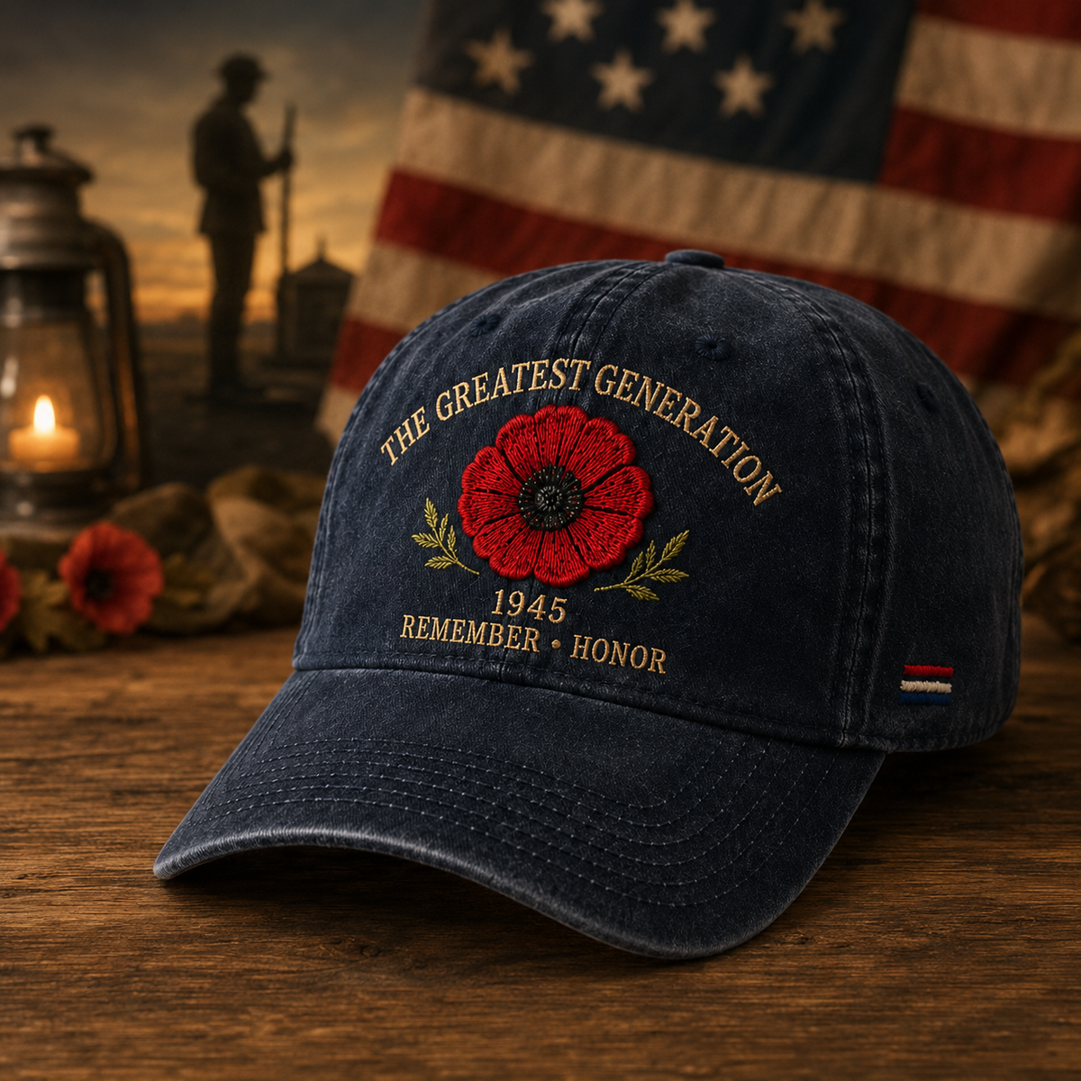 🎖️🌺 The Legacy of a Generation – Poppy Hat in Memory of 1945