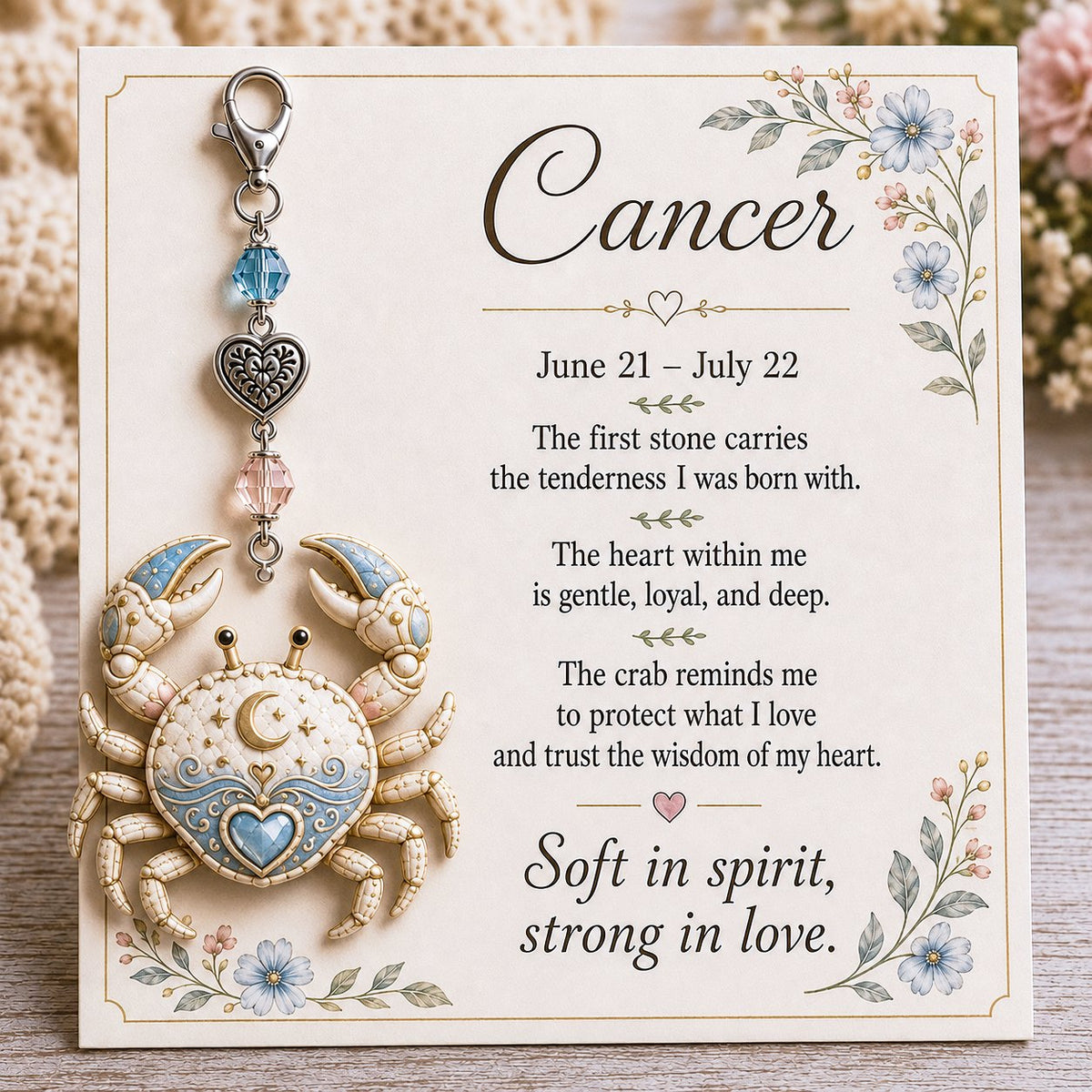 ⌛️ Weekly Special Sale – Zodiac Charm Commemorative Card 🌙💎