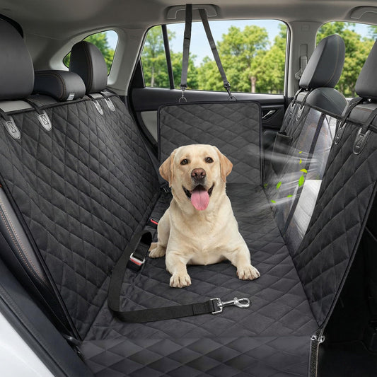 600D Waterproof Dog Car Seat Cover, Scratch-Resistant Non-Slip Pet Hammock