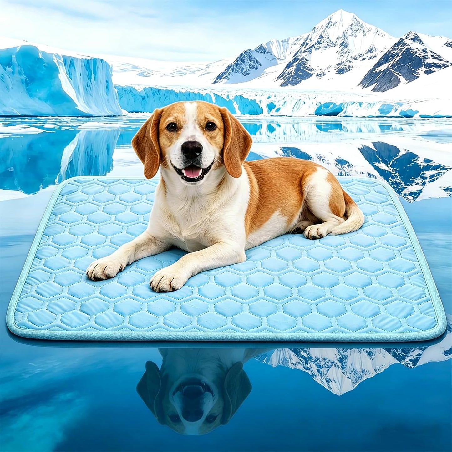 Cooling Pet Mat for Dogs & Cats, Summer Cooling Pad with Non-Slip Bottom, Self-Cooling Pet Bed