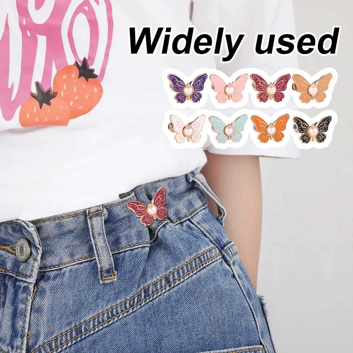 🔥8 butterfly-shaped straps for tightening the waist