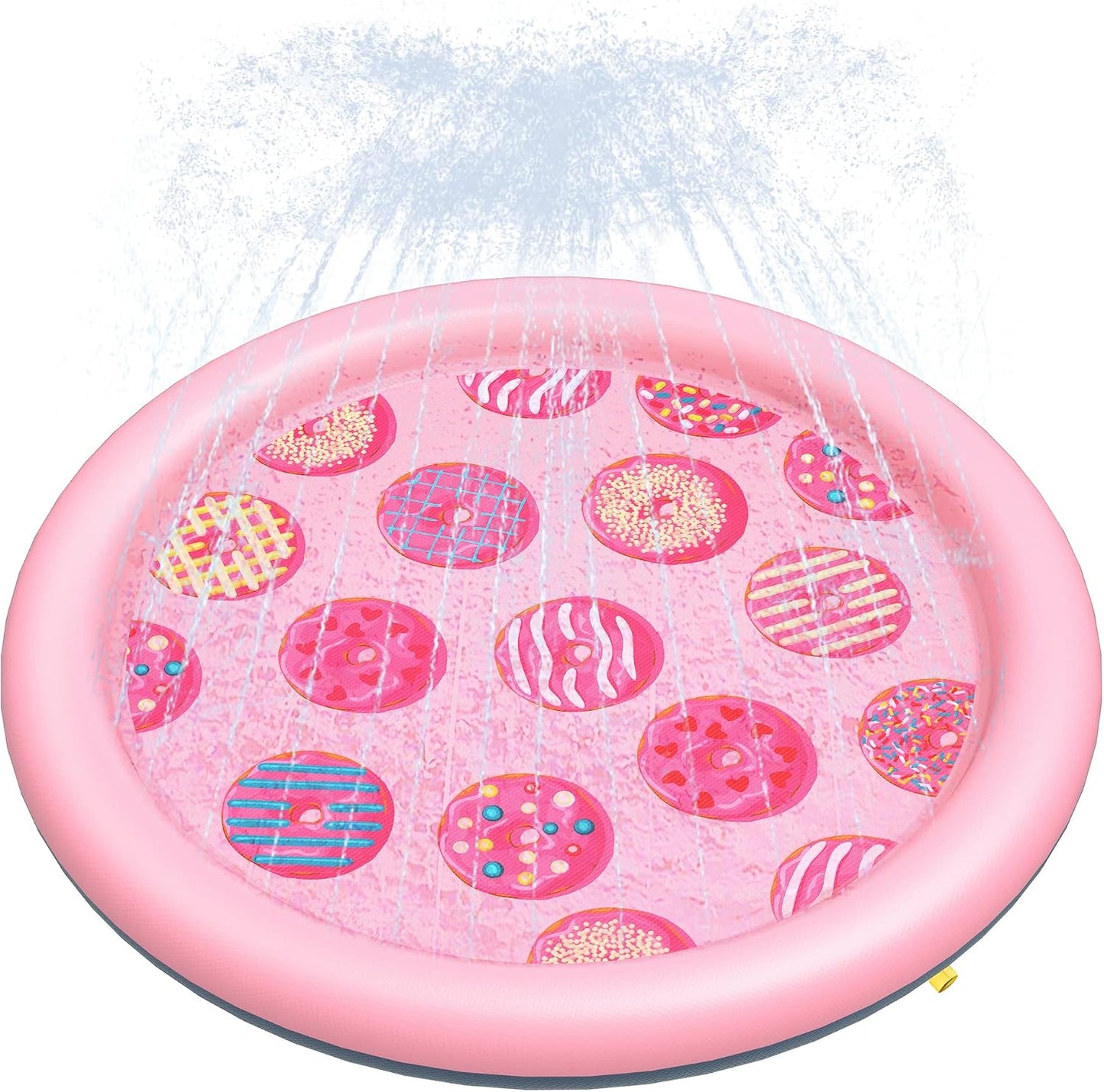 Dog Splash Pad, Anti-Slip Outdoor Sprinkler Pool Mat for Dogs & Kids, Durable PVC