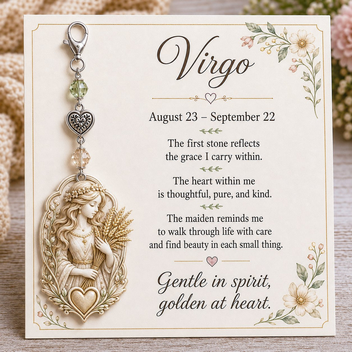 ⌛️ Weekly Special Sale – Zodiac Charm Commemorative Card 🌙💎