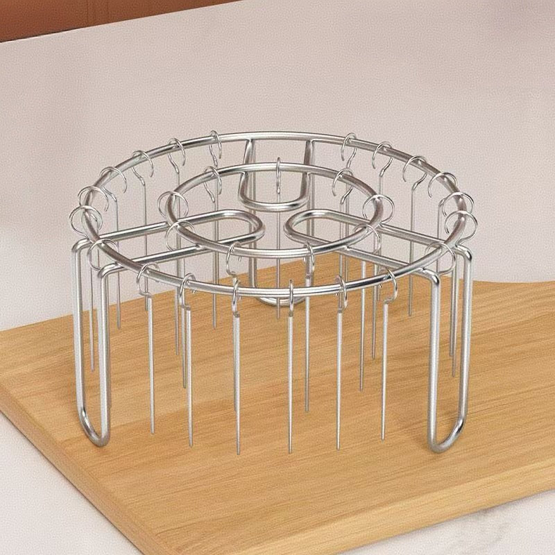 🔥 Crispy Restaurant-Style Kebabs At Home – Vertical Air Fryer Skewer Rack 🍢