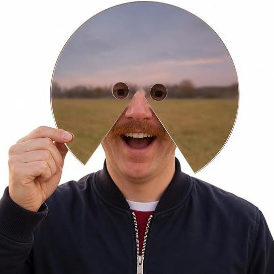 Lightweight acrylic mirror mask party accessory