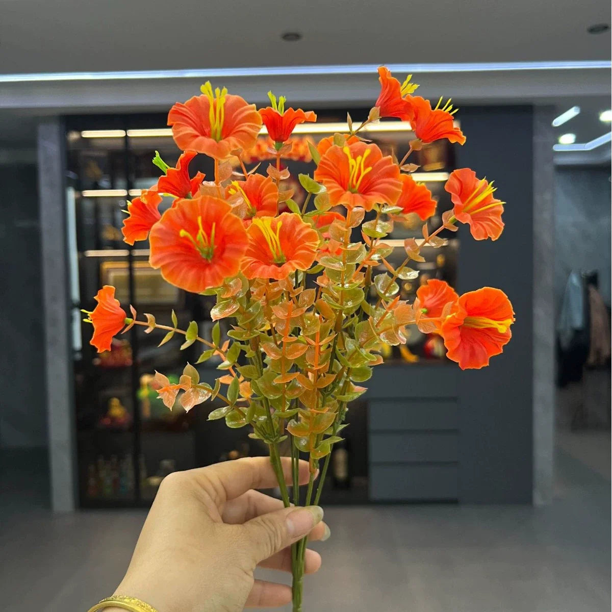 🍂 Autumn Glow Faux Flower Bouquet – Cozy Home Decor & Seasonal Gifts