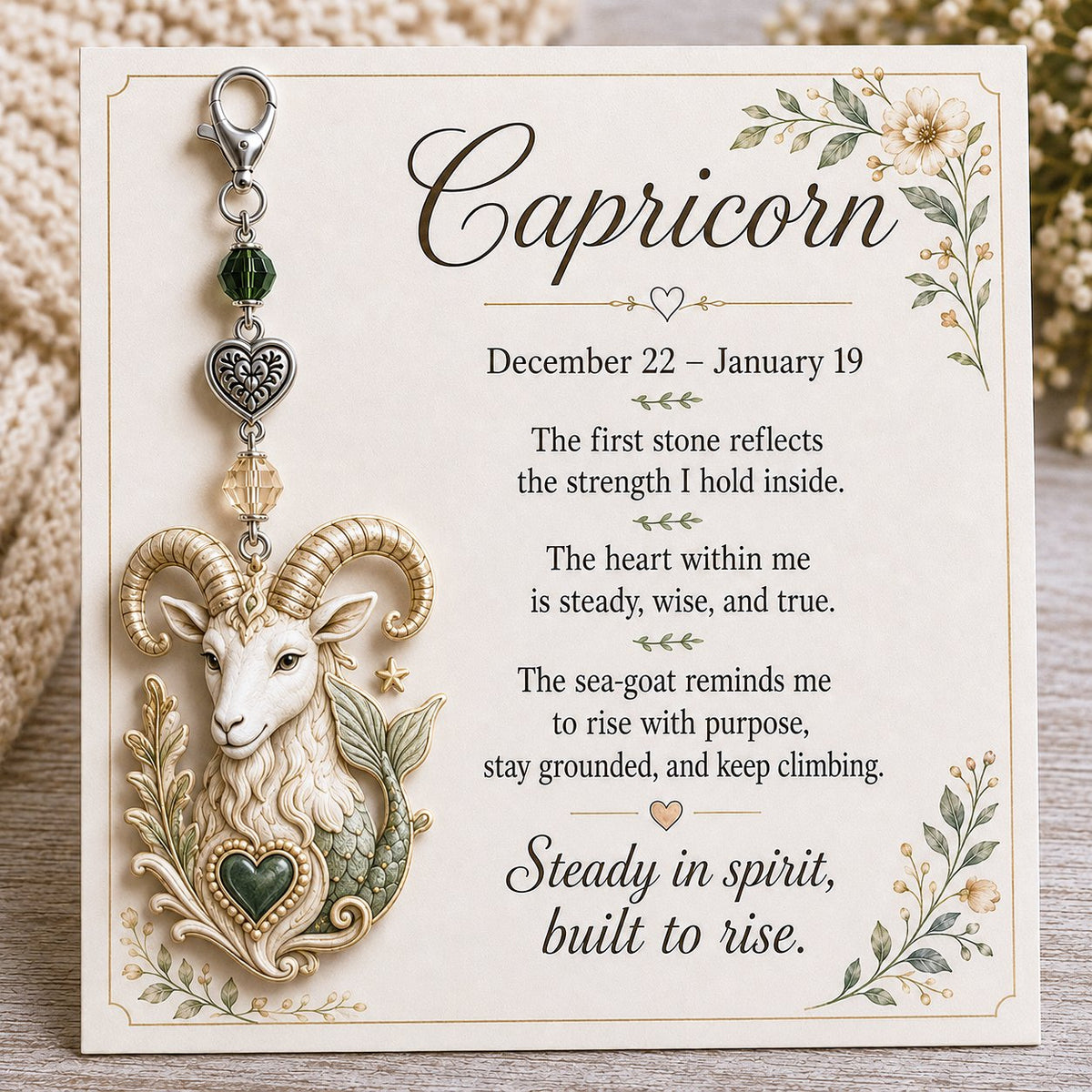 ⌛️ Weekly Special Sale – Zodiac Charm Commemorative Card 🌙💎