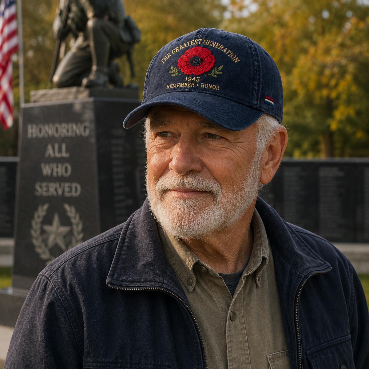 🎖️🌺 The Legacy of a Generation – Poppy Hat in Memory of 1945