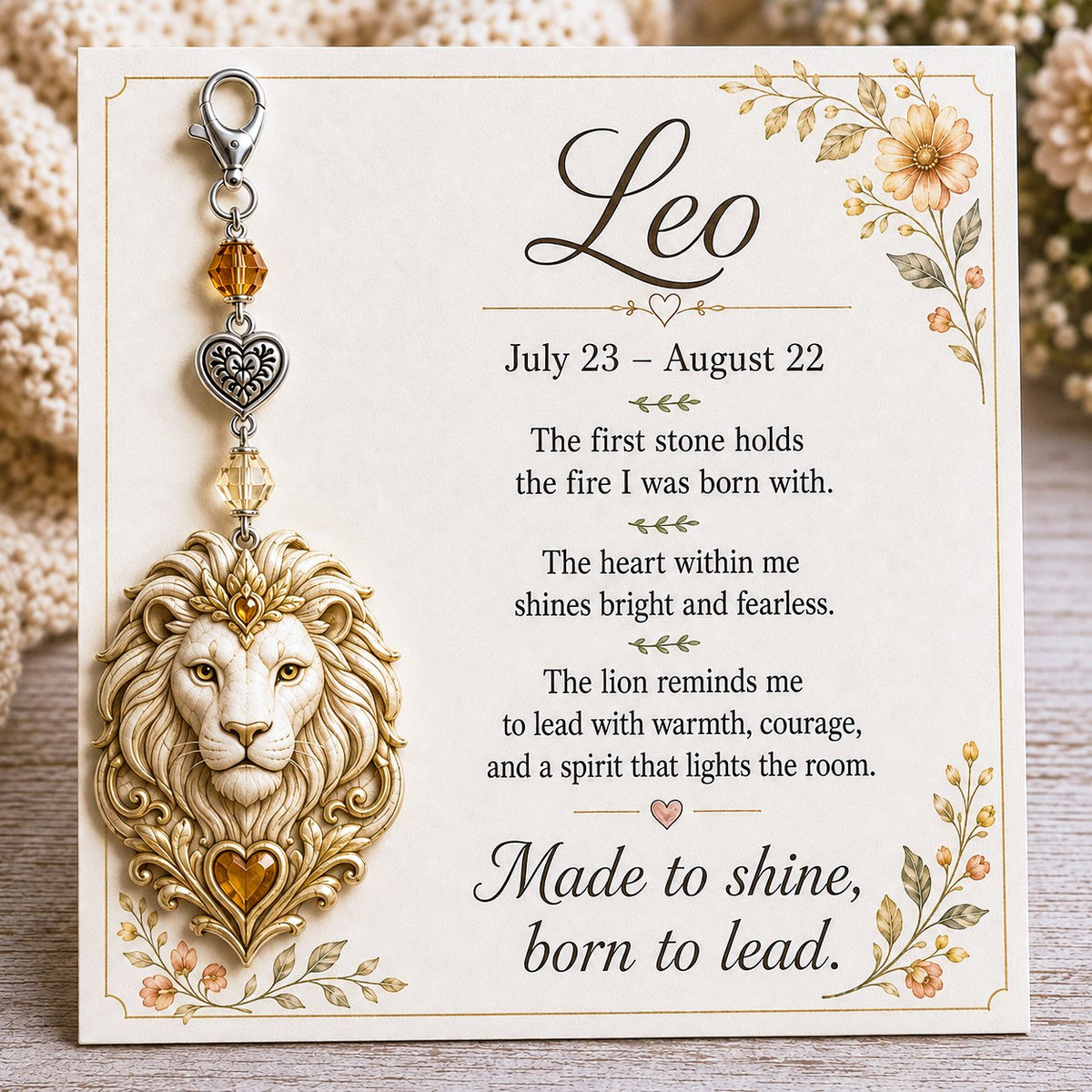 ⌛️ Weekly Special Sale – Zodiac Charm Commemorative Card 🌙💎