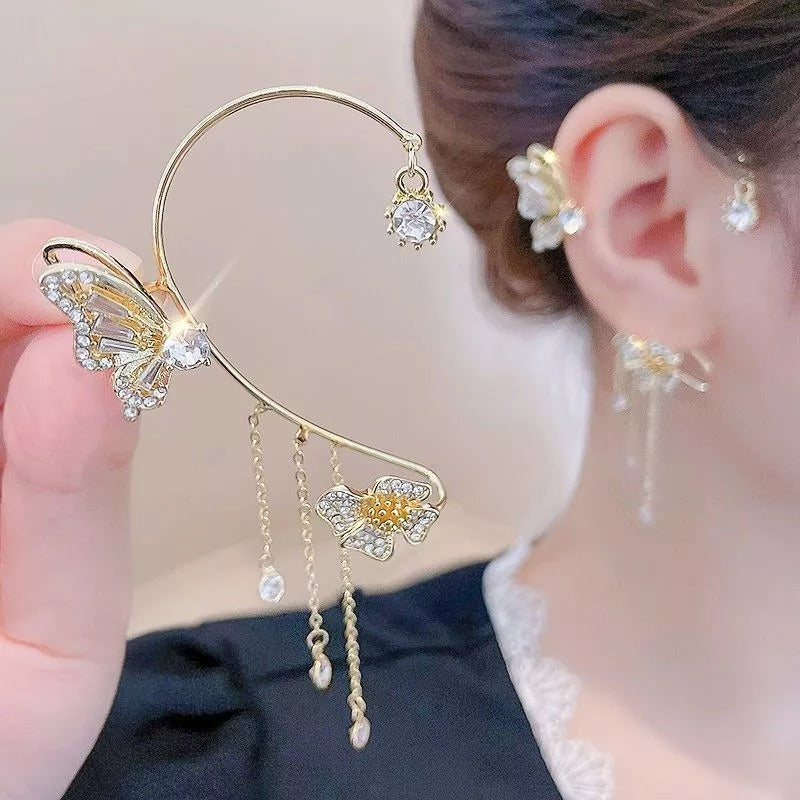 ✨🦋 Zirconia earrings with a butterfly design💖✨