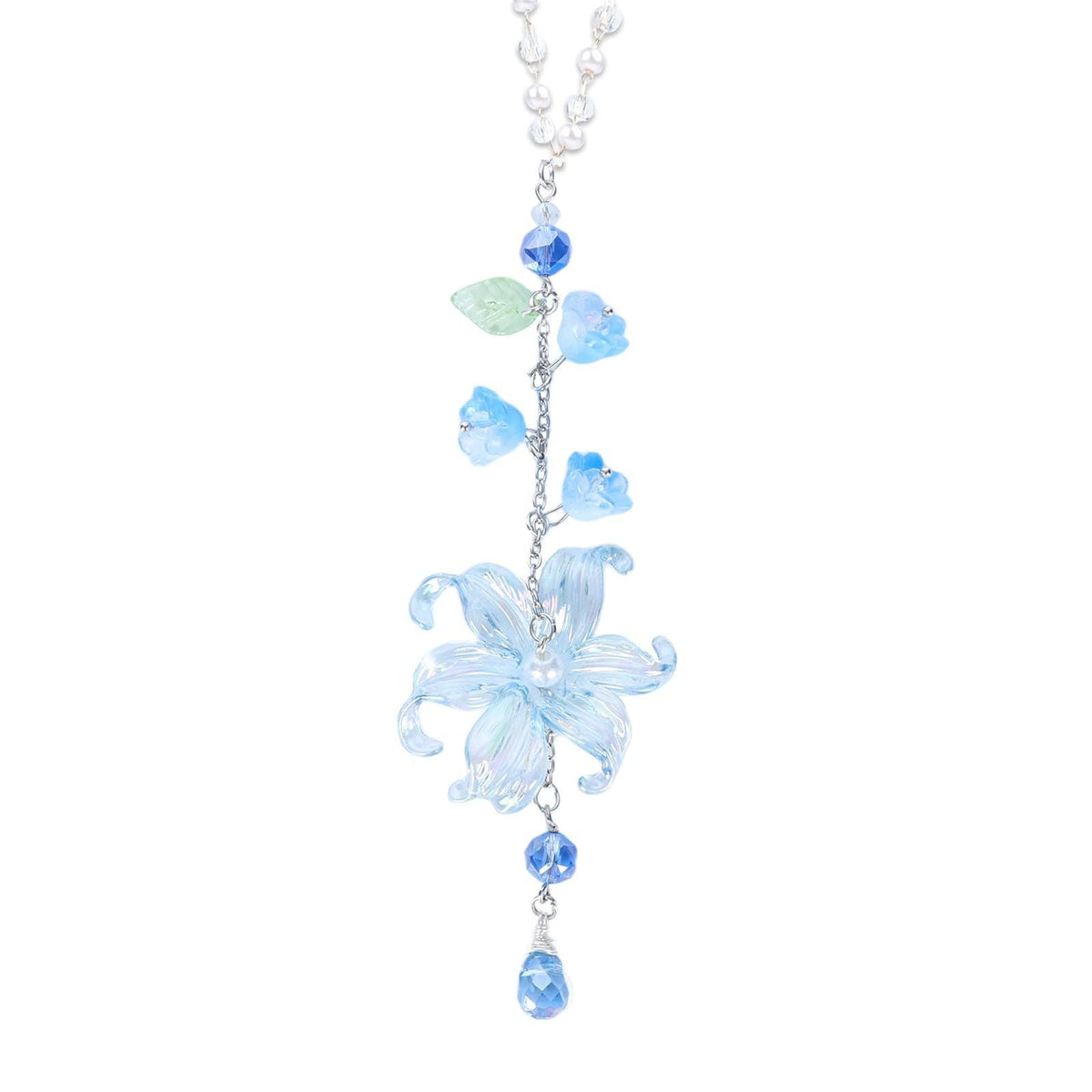 📢📢50% OFF !!⏰ Elegant Crystal Floral Car Charm